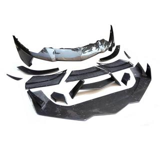 Cubiertas de labio de parachoques delantero de carbono Lamborghini Aventador 2011-2022 foto 4