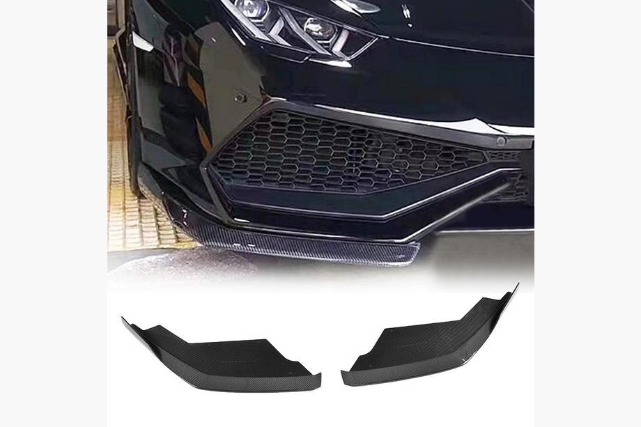 Lamborghini Huracan 2014- Flaps Parachoques Delantero V1 Carbono Image