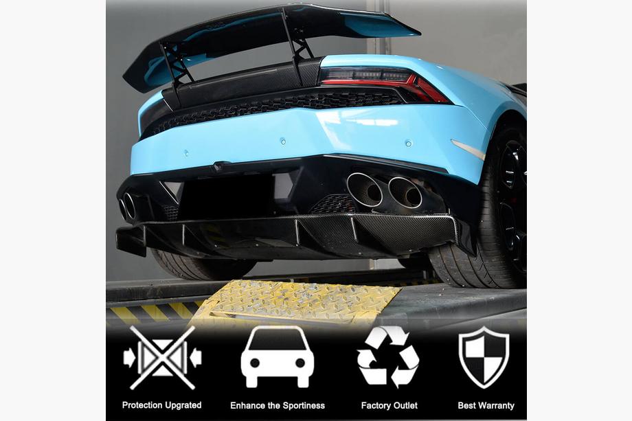Lamborghini Huracan 2014- Difusor Trasero de Parachoques V1 (Carbono) Foto 2