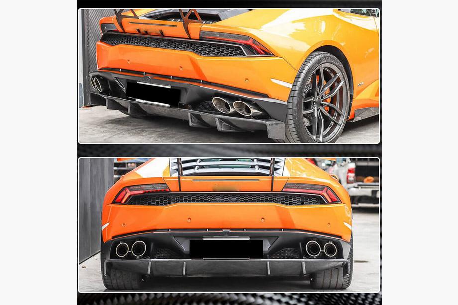 Lamborghini Huracan 2014- Difusor Trasero de Parachoques V1 (Carbono) Foto 3