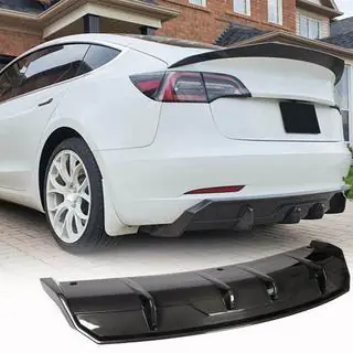 Difusor Trasero V1 (2017-2023, Carbono) Tesla Model 3 2017- foto 1