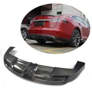 Difusor Trasero V1 (2012-2016, Carbono) Tesla Model S 2012– foto 1