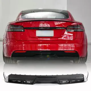 Difusor de Parachoques Trasero (2021+, Carbono) Tesla Model S 2012– foto 1
