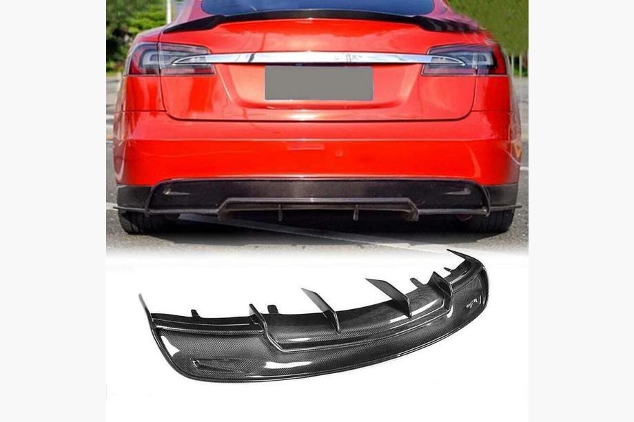 Tesla Model S 2012– Difusor Trasero V2 (2012-2016, Carbono) Image