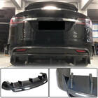 Tesla Model X 2015- Difusor Trasero de Parachoques Carbono V3 (2016-2020) foto 1