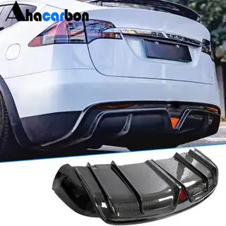 Difusor trasero para Plaid 2021-2025, carbono Tesla Model X 2015- foto 1