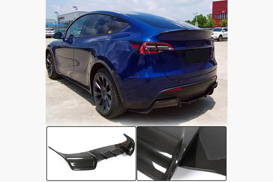 Tesla Model Y 2020- Difusor Trasero V2 (2020-2025, Carbono) Foto 1