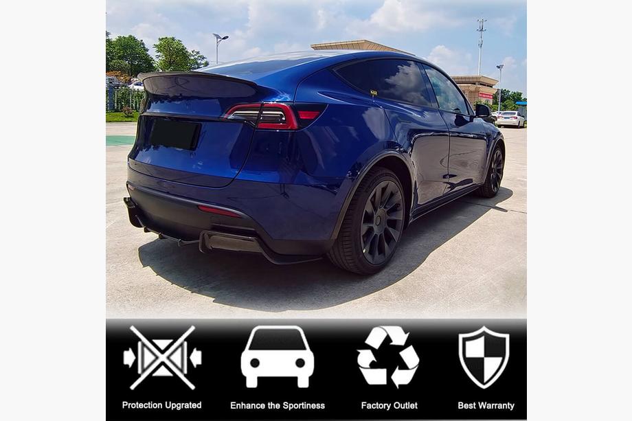Tesla Model Y 2020- Difusor Trasero V2 (2020-2025, Carbono) Foto 3