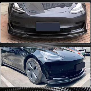 Labio Frontal Lip V1 para Parachoques Delantero (2017-2023, Carbono) Tesla Model 3 2017- foto 3
