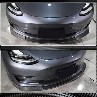 Labio Parachoques Delantero Lip V2 (2017-2023, Carbono) Tesla Model 3 2017- foto 4