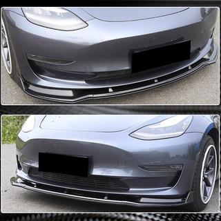 Labio Frontal Parachoques V5 (2017-2023, Carbono) Tesla Model 3 2017- foto 4