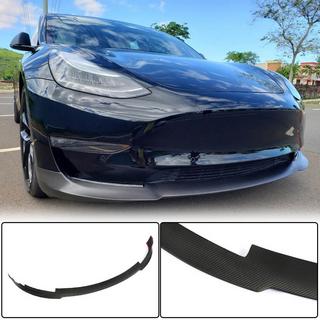 Labio Parachoques Delantero Lip V6 (2017-2023, Carbono) Tesla Model 3 2017- foto 1