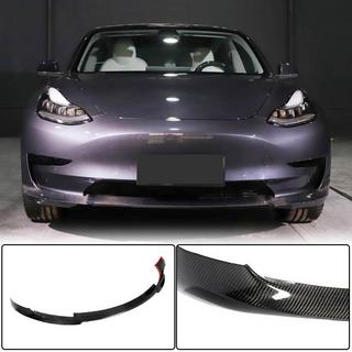 Labio Delantero Lip V7 (2017-2023, Carbono) Tesla Model 3 2017- foto 1