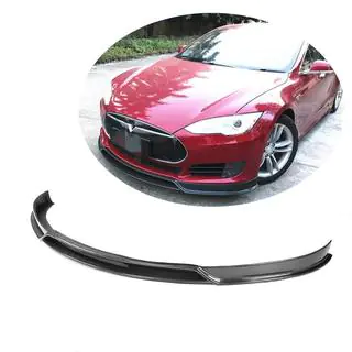 Labio Frontal Lip V2 (2012-2016, Carbono) Tesla Model S 2012– foto 1