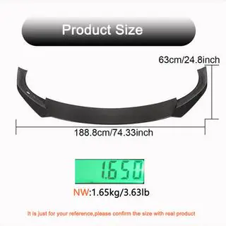 Splitter delantero Lip V1 (2021+, Carbono) Tesla Model S 2012– foto 4
