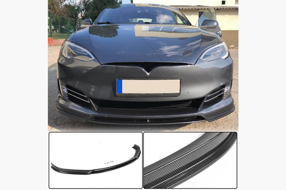 Tesla Model S 2012– Labio Delantero Parachoques Carbono V3 (2016-2020) Image