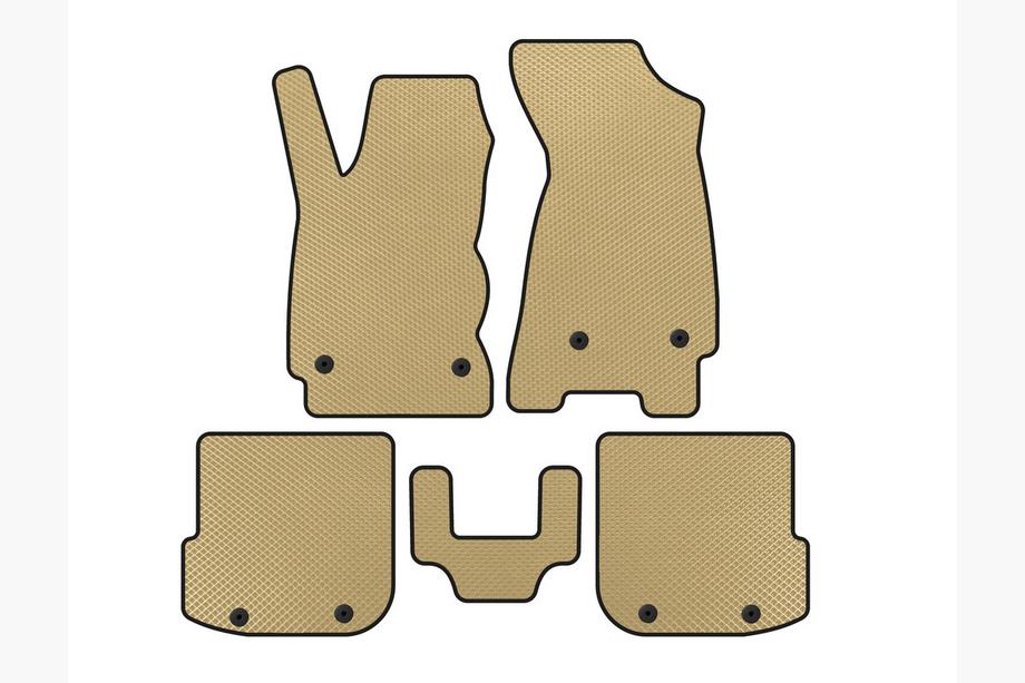 Audi A4 B5 1994–2001 Alfombrillas EVA (Sedan, Beige) Image