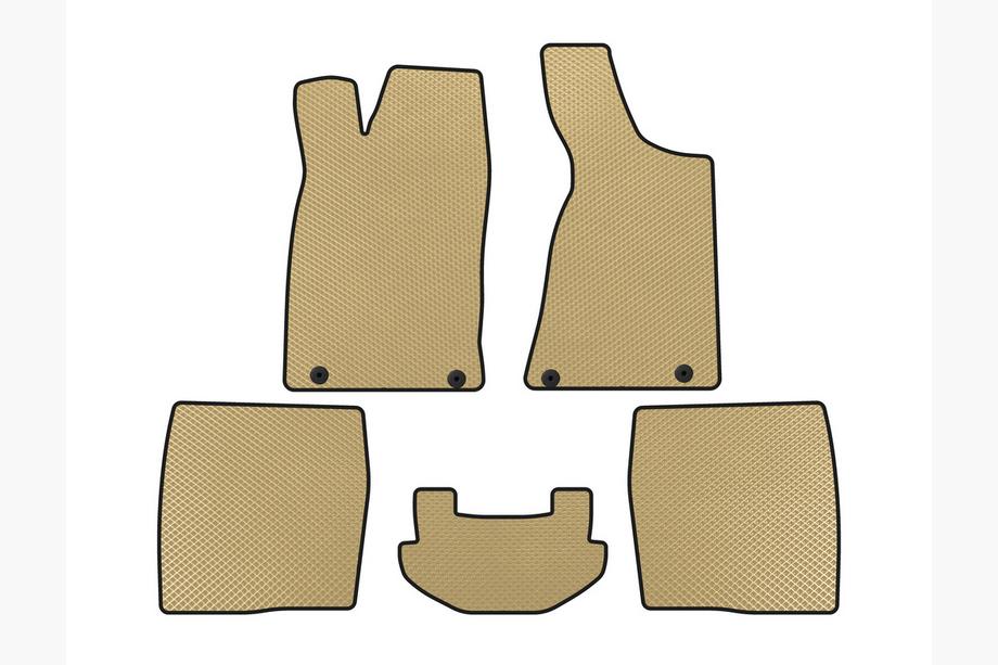 Audi 80/90 1987-1996 Alfombrillas EVA (1987-1991, Sedán, Beige) Image