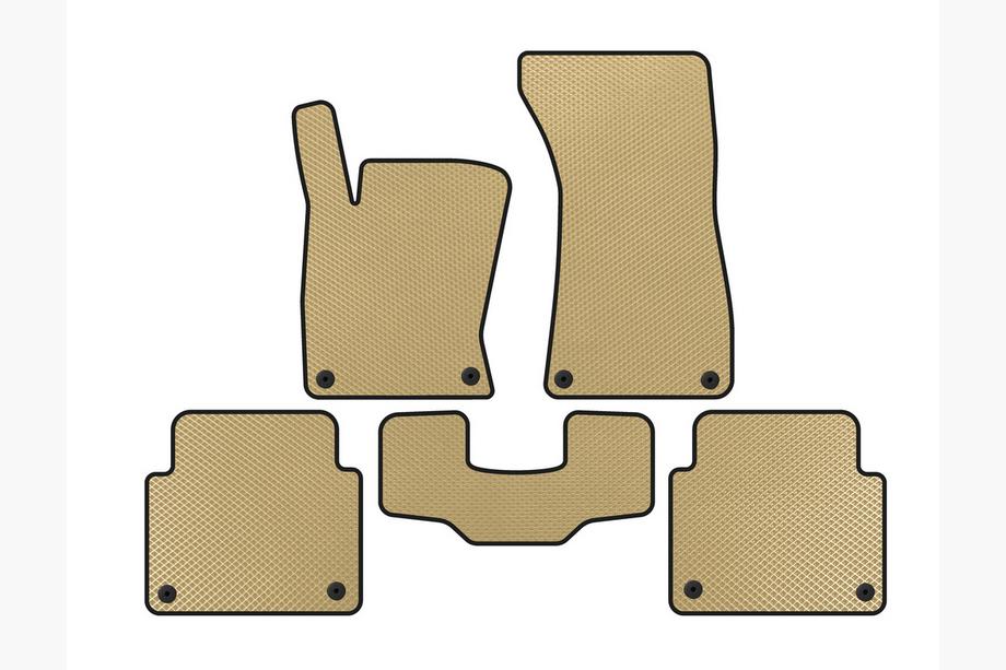 Audi A8 2002-2009 Alfombrillas EVA (Short, Beige) Image