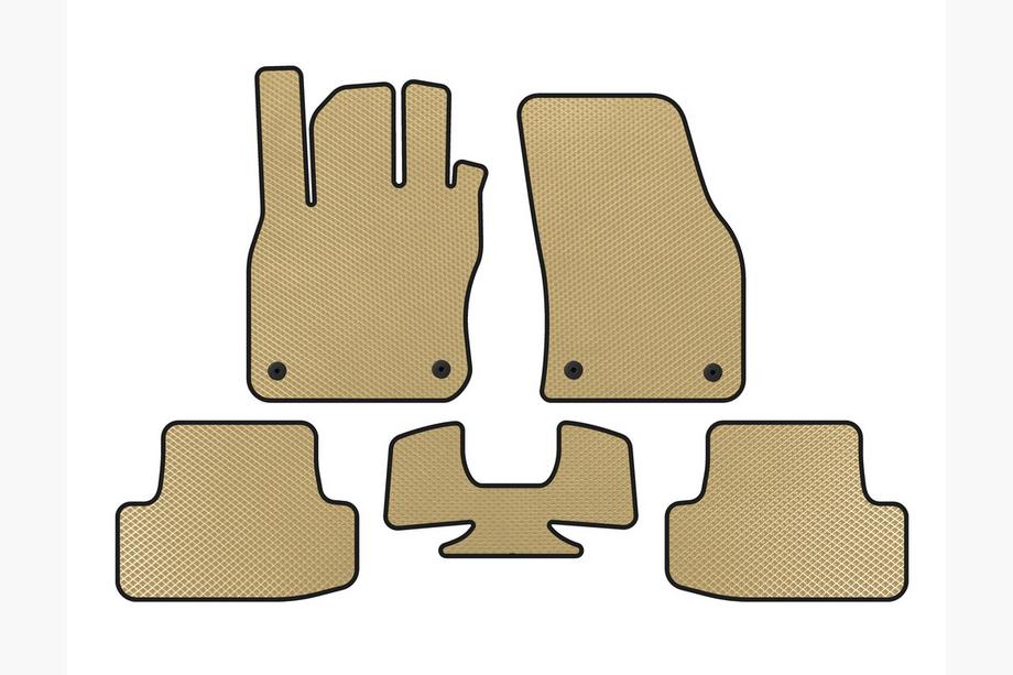 Audi Q2 2016- Alfombrillas EVA (Beige) Image