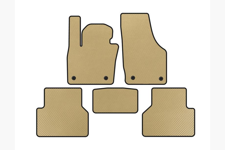Audi Q3 2011-2019 Alfombrillas EVA (Beige) Image