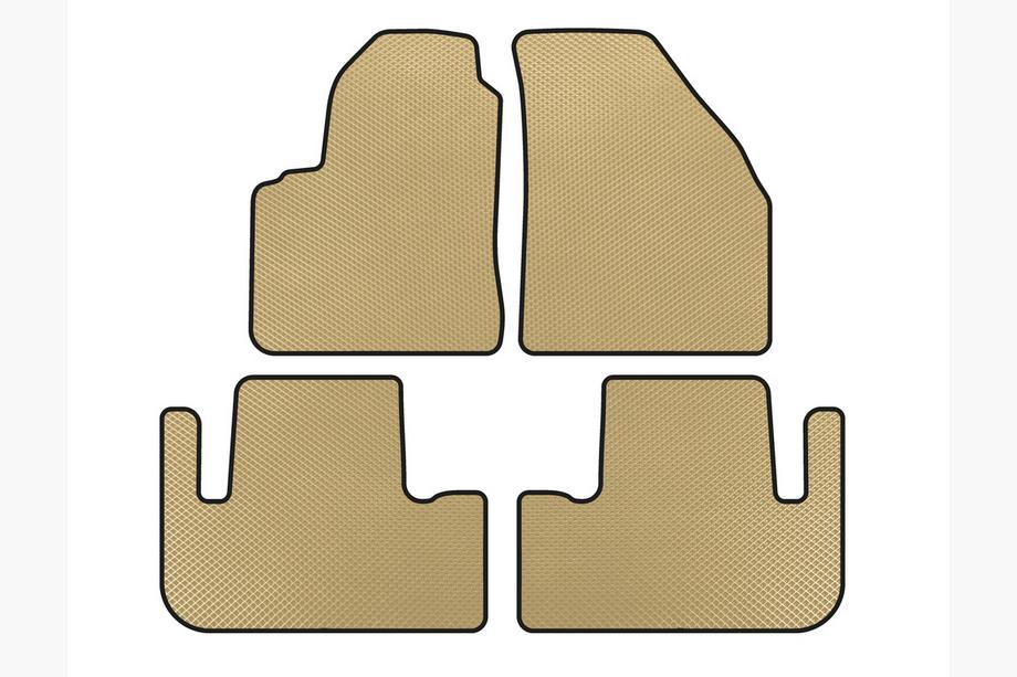 Chevrolet Tacuma/Rezzo 2000-2008 Alfombrillas EVA (Beige) Image
