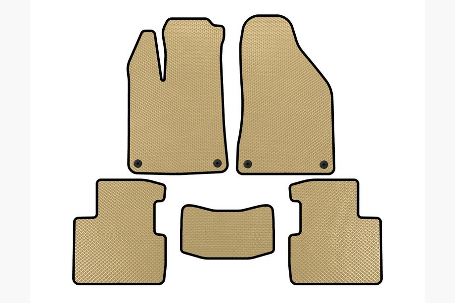 Chrysler 200 II 2014-2017 Alfombrillas EVA (SD, Beige) Image