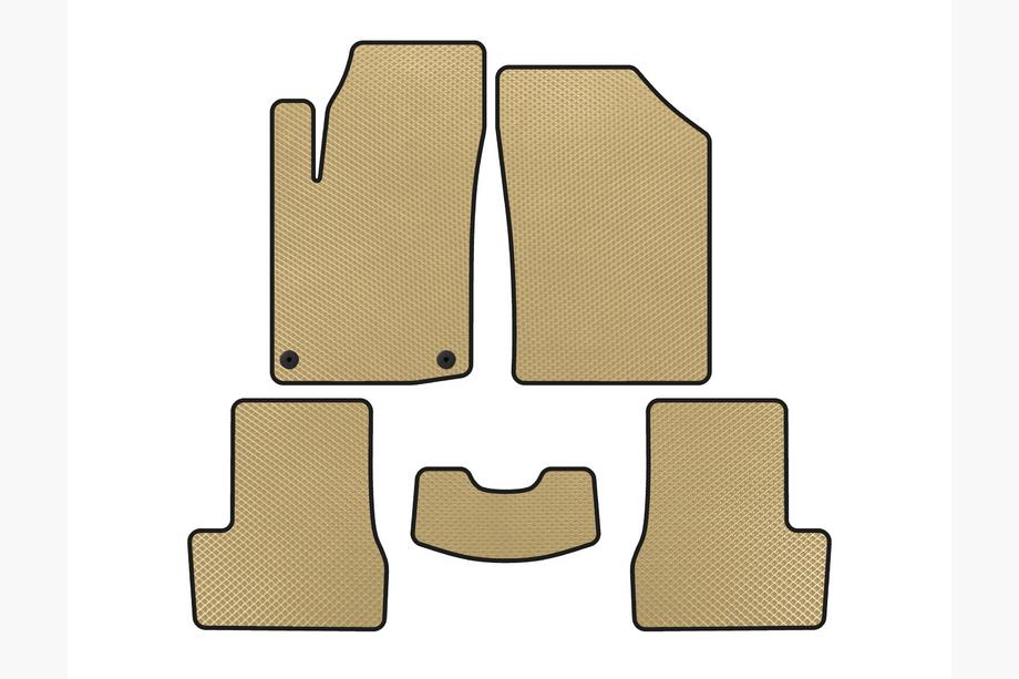 Citroen C-3 2009–2016 Alfombrillas EVA (HB, Beige) Image