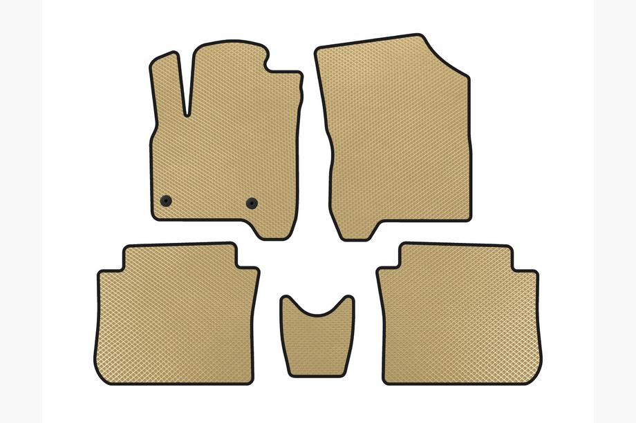 Citroen C-3 Picasso 2010-2017 Alfombrillas EVA (Beige) Image