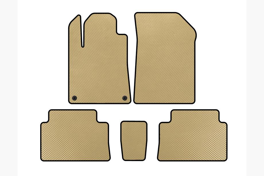 Citroen C-5 2001-2008 Alfombrillas EVA (Beige) Image