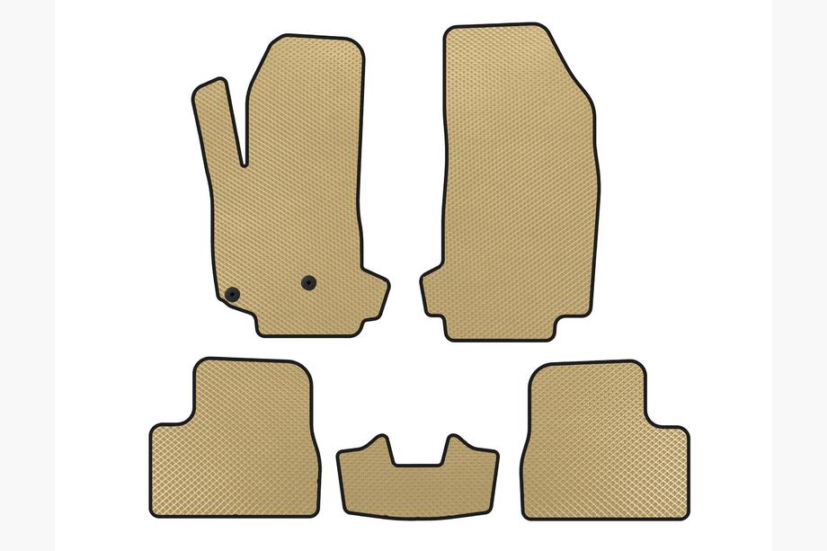 Citroen DS-3 2009-2016 Alfombrillas EVA V-2 (Beige) Image