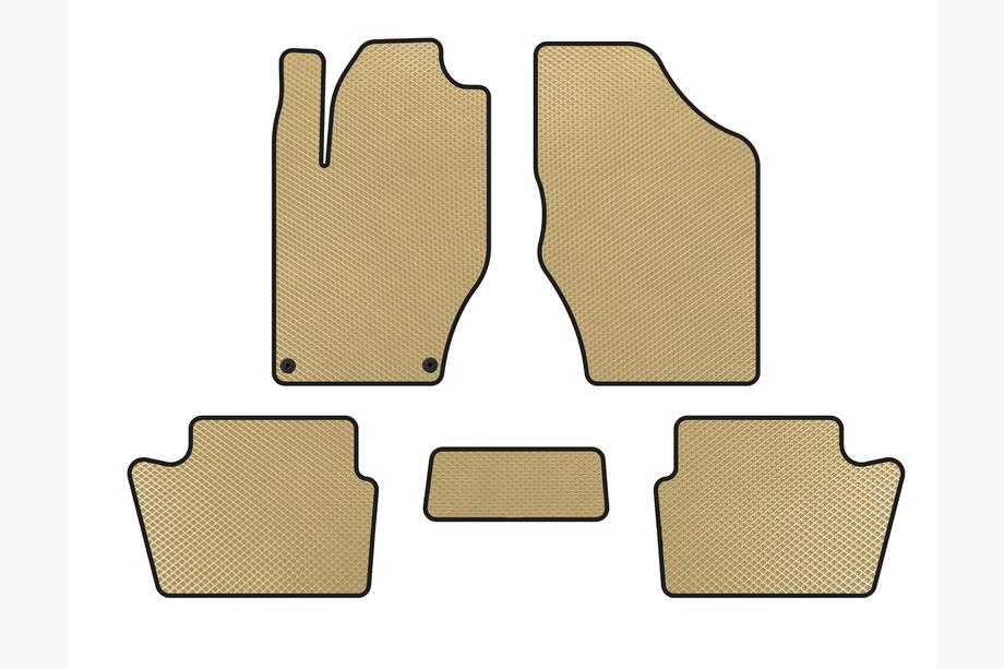 Citroen DS-4 2010-2015 Alfombrillas EVA (HB, Pre-Restyling, Beige) Image