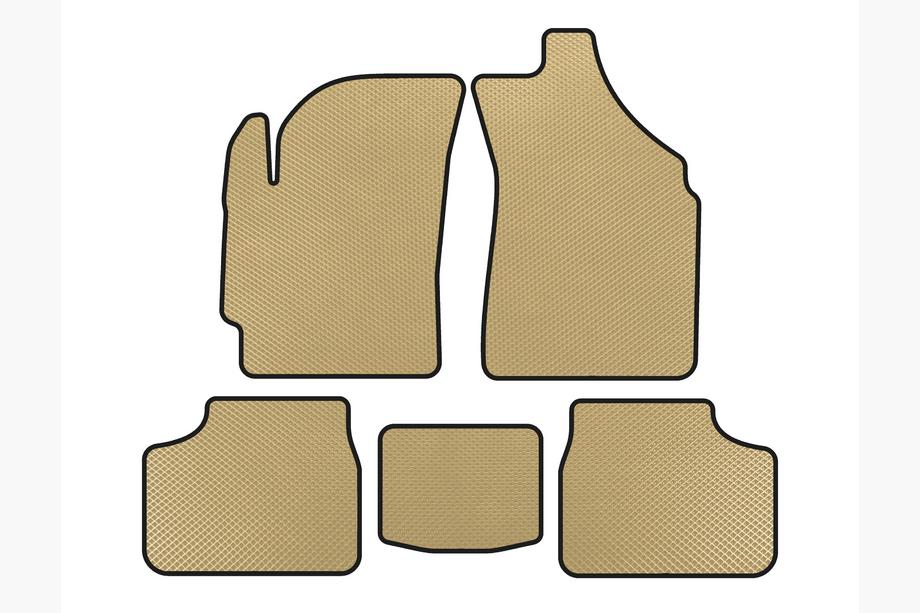 Daewoo Matiz 1998-2008 Alfombrillas EVA (Beige) Image