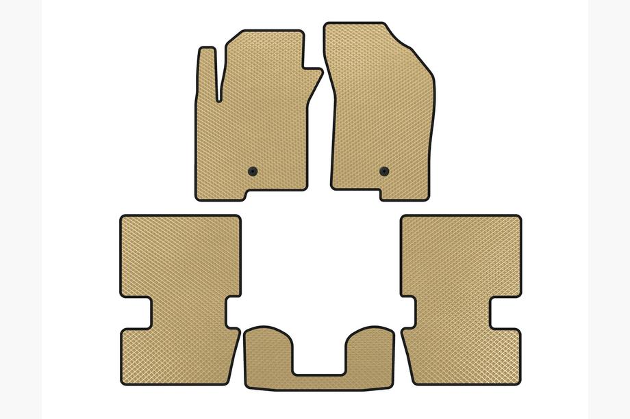 Dodge Caliber 2006-2011 Alfombrillas EVA (HB, Beige) Image