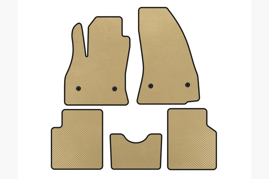 Fiat 500/500L 2013-2022 Alfombrillas EVA (para 500L, Beige) Image