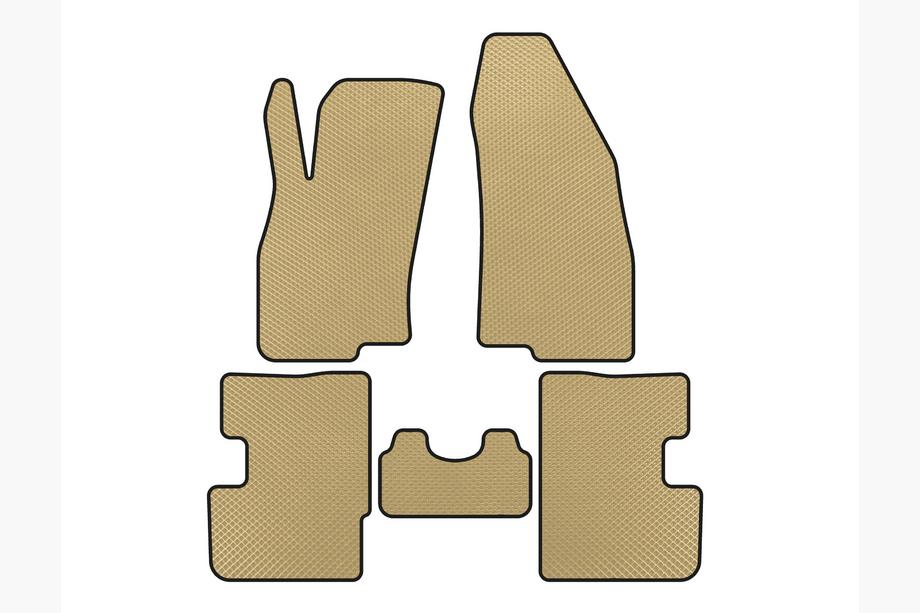 Fiat Punto Grande/EVO 2006-2018 Alfombrillas EVA (2011-2018, HB, 3 Puertas, Beige) Image
