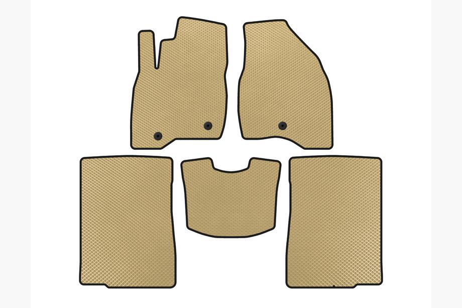 Ford Explorer 2011-2019 Alfombrillas EVA (2015-2017, 2 filas, 7 plazas, Beige) Image