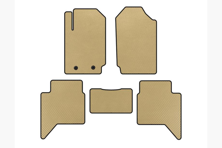Ford Ranger 2011–2022 Alfombrillas EVA (Beige) Image