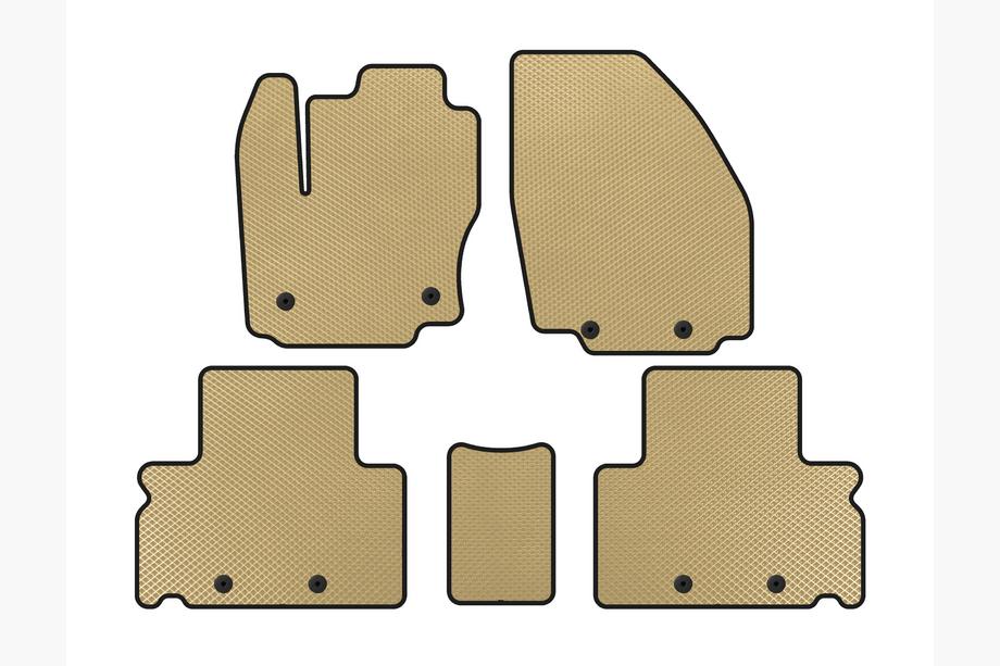 Ford S-Max 2007-2014 Alfombrillas EVA (Beige) Image