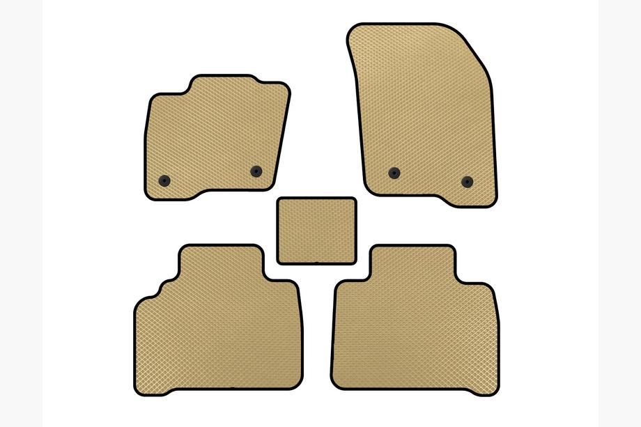 Ford S-Max 2015- Alfombrillas EVA (Beige) Image