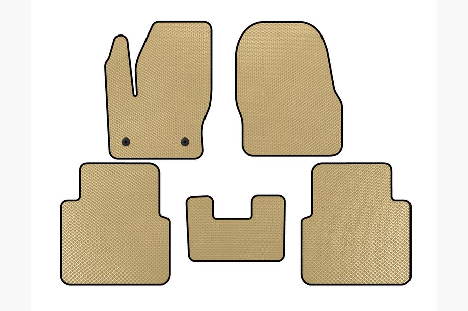 Ford Connect 2014-2021 Alfombrillas EVA (Beige) Image