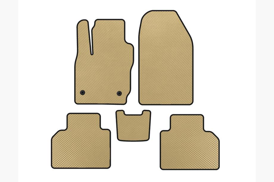 Ford Courier 2014-2023 Alfombrillas EVA (Beige) Image
