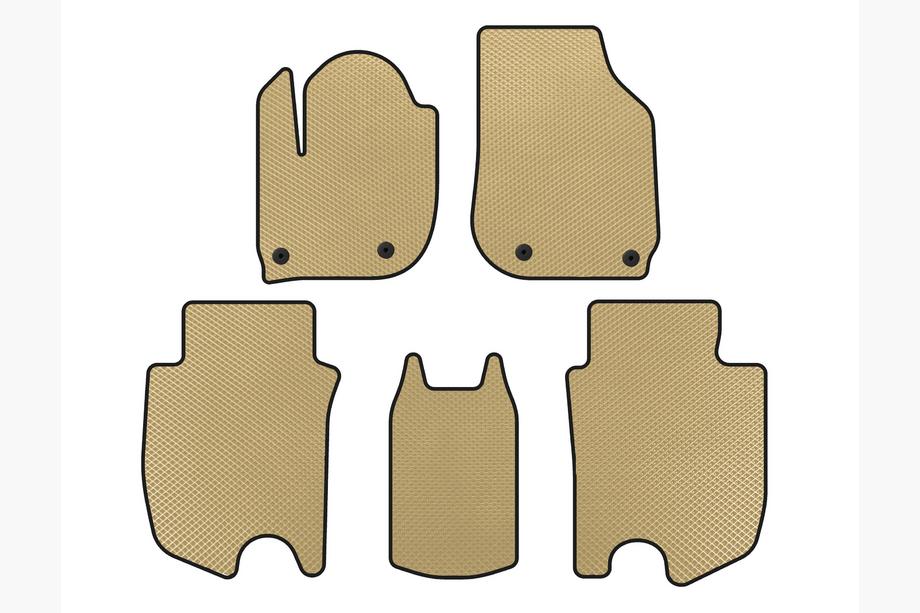Honda FIT/Jazz 2014–2020 Alfombrillas EVA (HB, Híbrido, Beige) Image