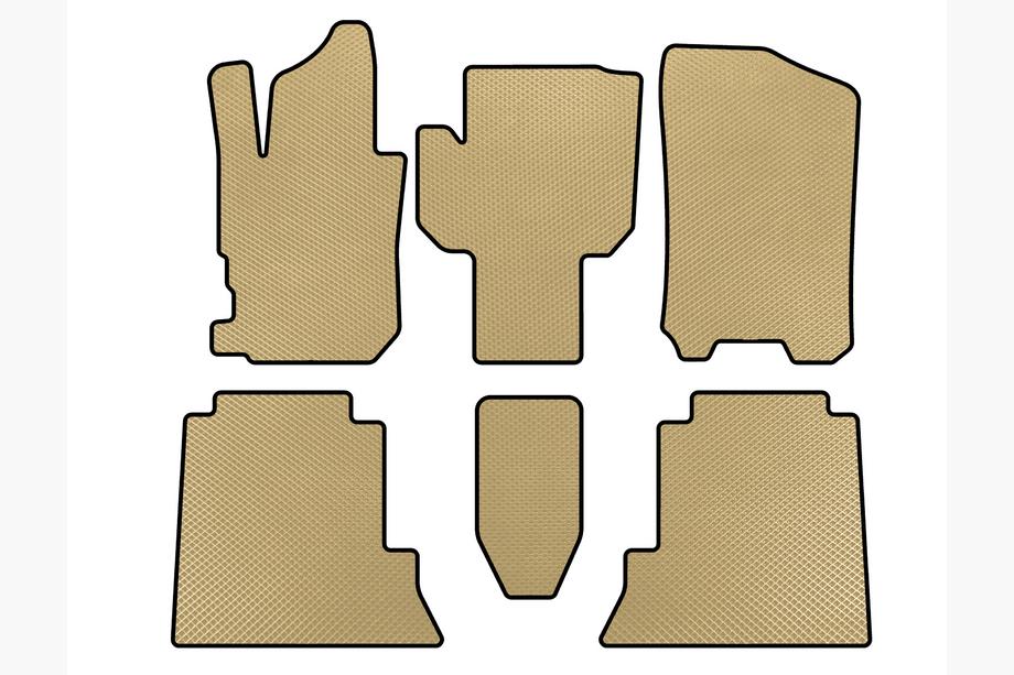 Honda FR-V 2004-2009 Alfombrillas EVA (Beige) Image