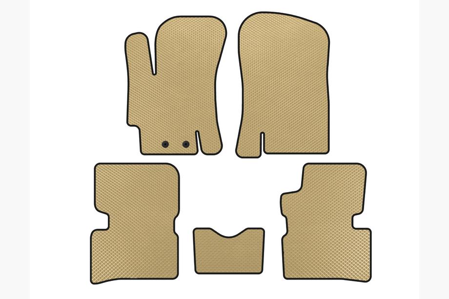 Hyundai Accent 2006-2010 Alfombrillas EVA (SD, Beige) Image