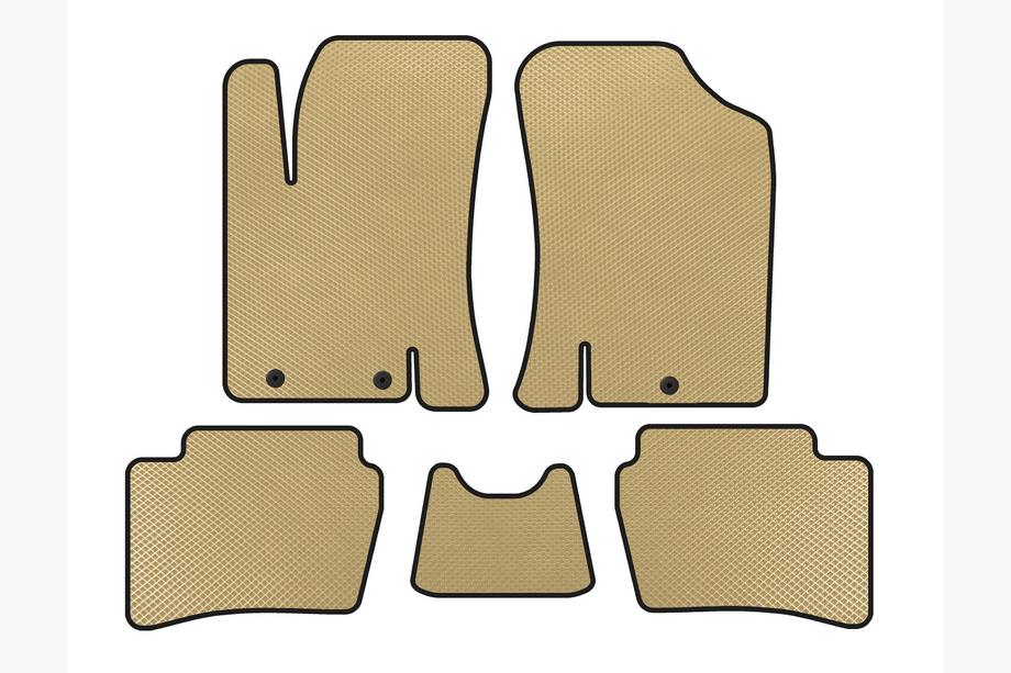 Hyundai I-20 2008-2012 Alfombrillas EVA (HB, Beige) Image