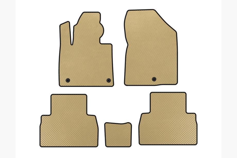 Hyundai Santa Fe 4 2018-2023 Alfombrillas EVA (2018-2020, Beige) Image