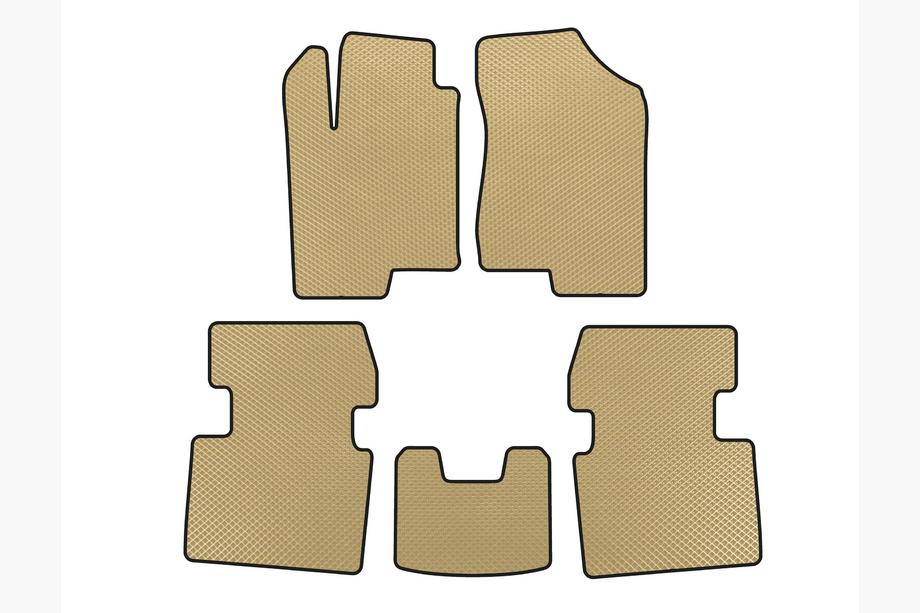 Hyundai Sonata NF 2004-2009 Alfombrillas EVA (Beige) Image
