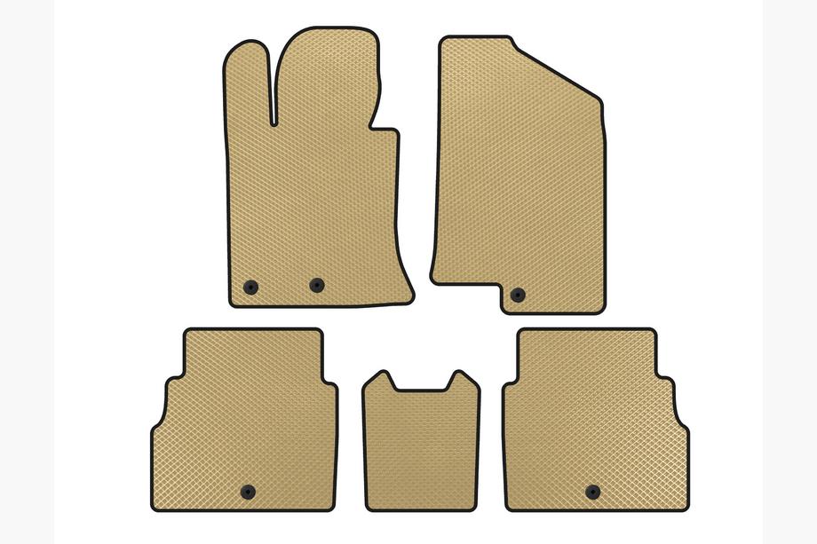Hyundai Sonata YF 2010-2014 Alfombrillas EVA V2 (Beige) Image