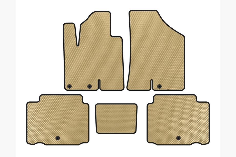 Hyundai IX55 2007-2012 Alfombrillas EVA (Beige) Image